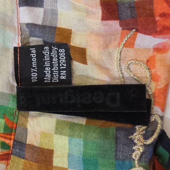 Desigual 100% Modal Colorful Printed Blouse – Women’s Size XS - Picture 8 of 12